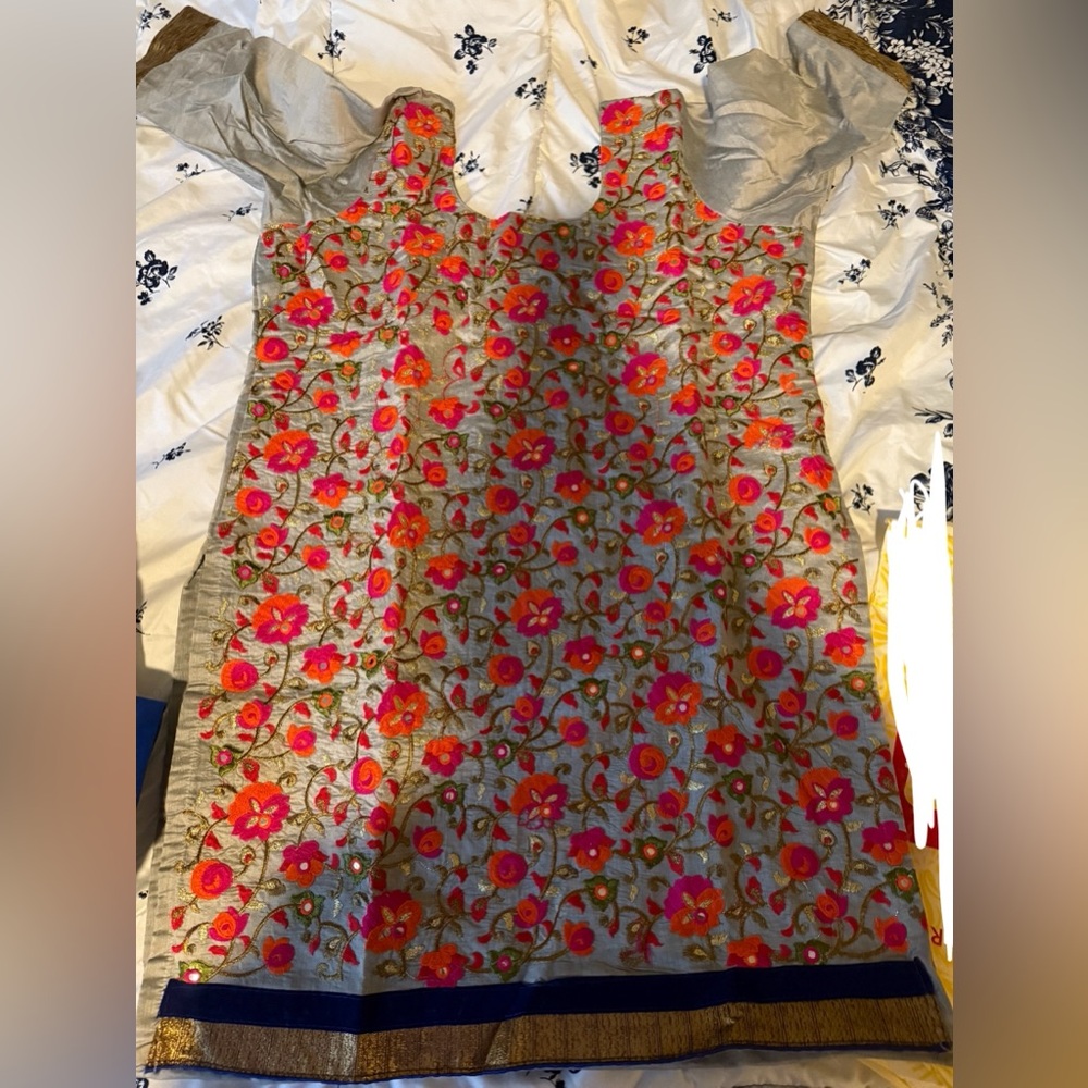 Floral Embroidered Ladies Suit